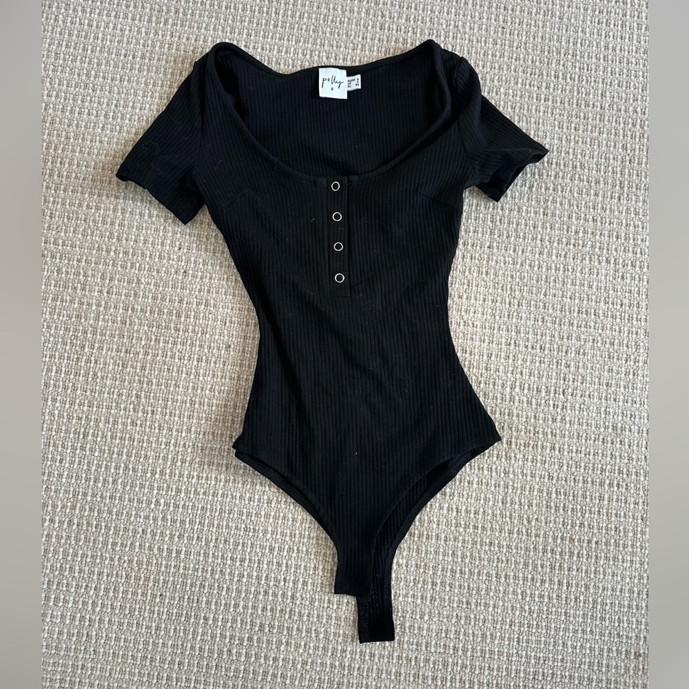 Polly black bodysuit